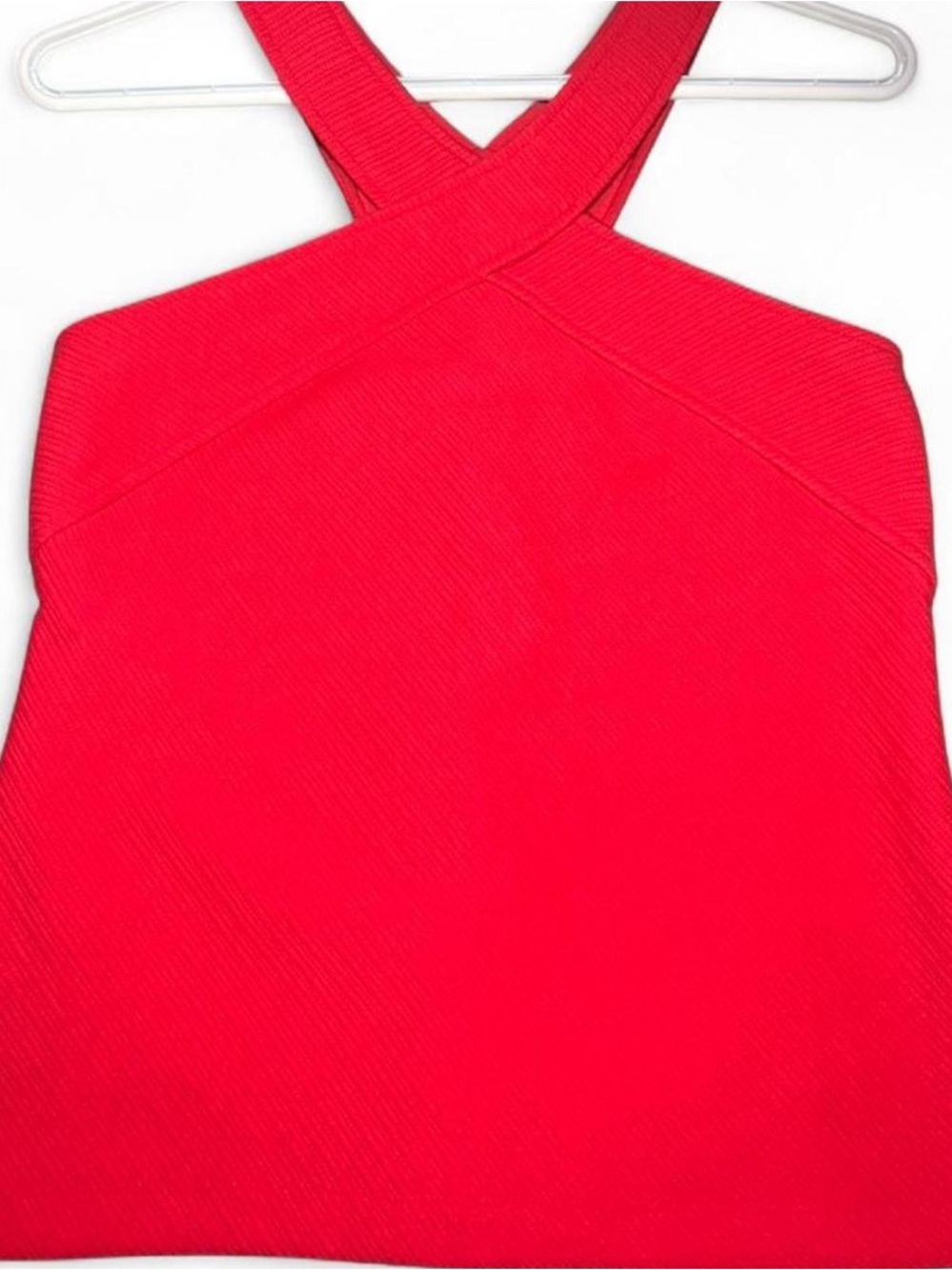 Anthropologie Red Halter Top